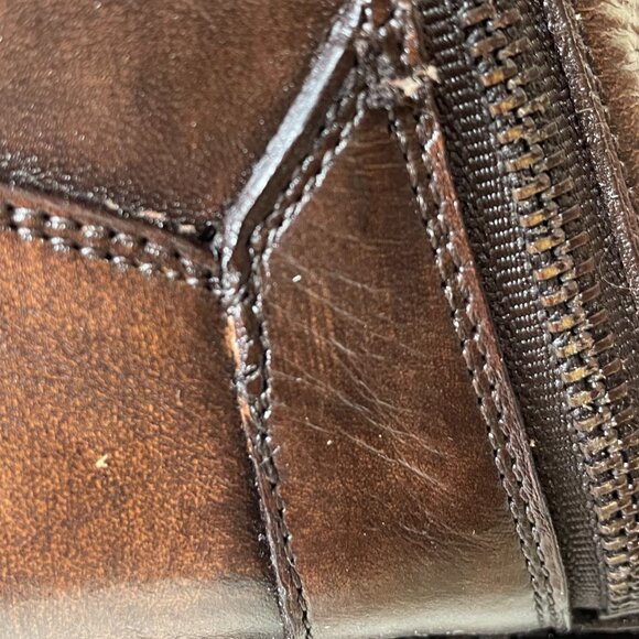 BED STU Manchester Distressed Brown Leather Tall Riding Boots BEDSTU Size 7 - Picture 5 of 16